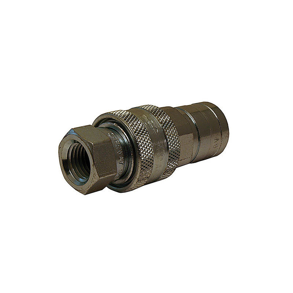 Apache Hose 39040900 Steel 1/4 in. Dia. x 1/4 in. Dia. Hydraulic Coupler 1/Pack