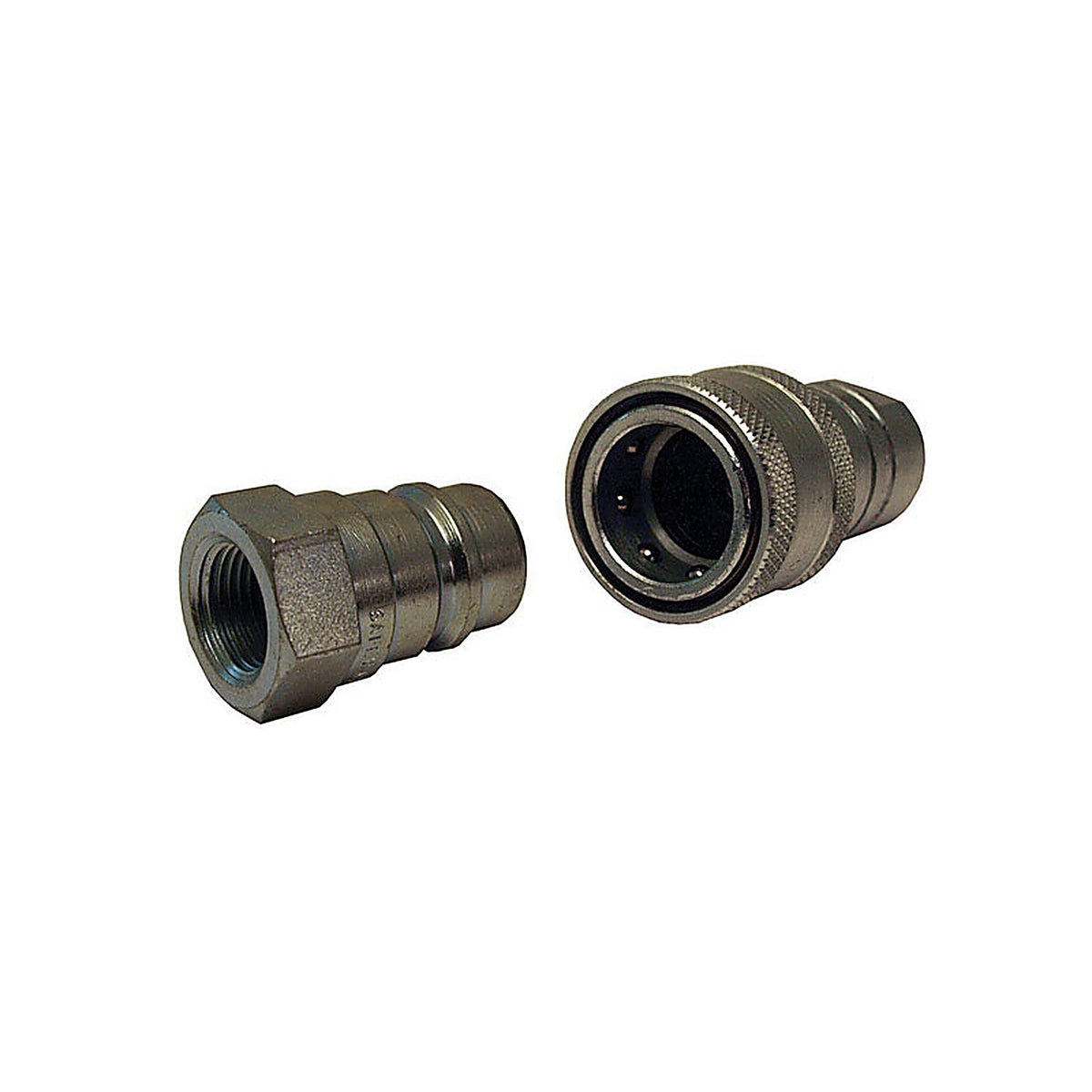 Apache Hose 39040910 Steel 3/8 in. Dia. x 3/8 in. Dia. Hydraulic Coupler 1