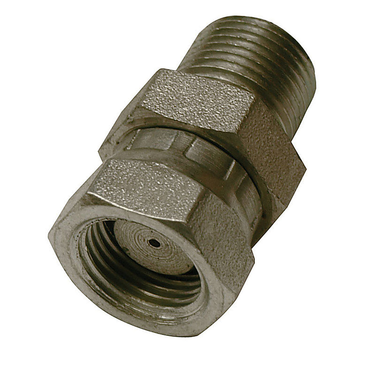 Apache Hose 39004277 Steel 3/8 in. Dia. x 3/8 in. Dia. Hydraulic Adapter 1