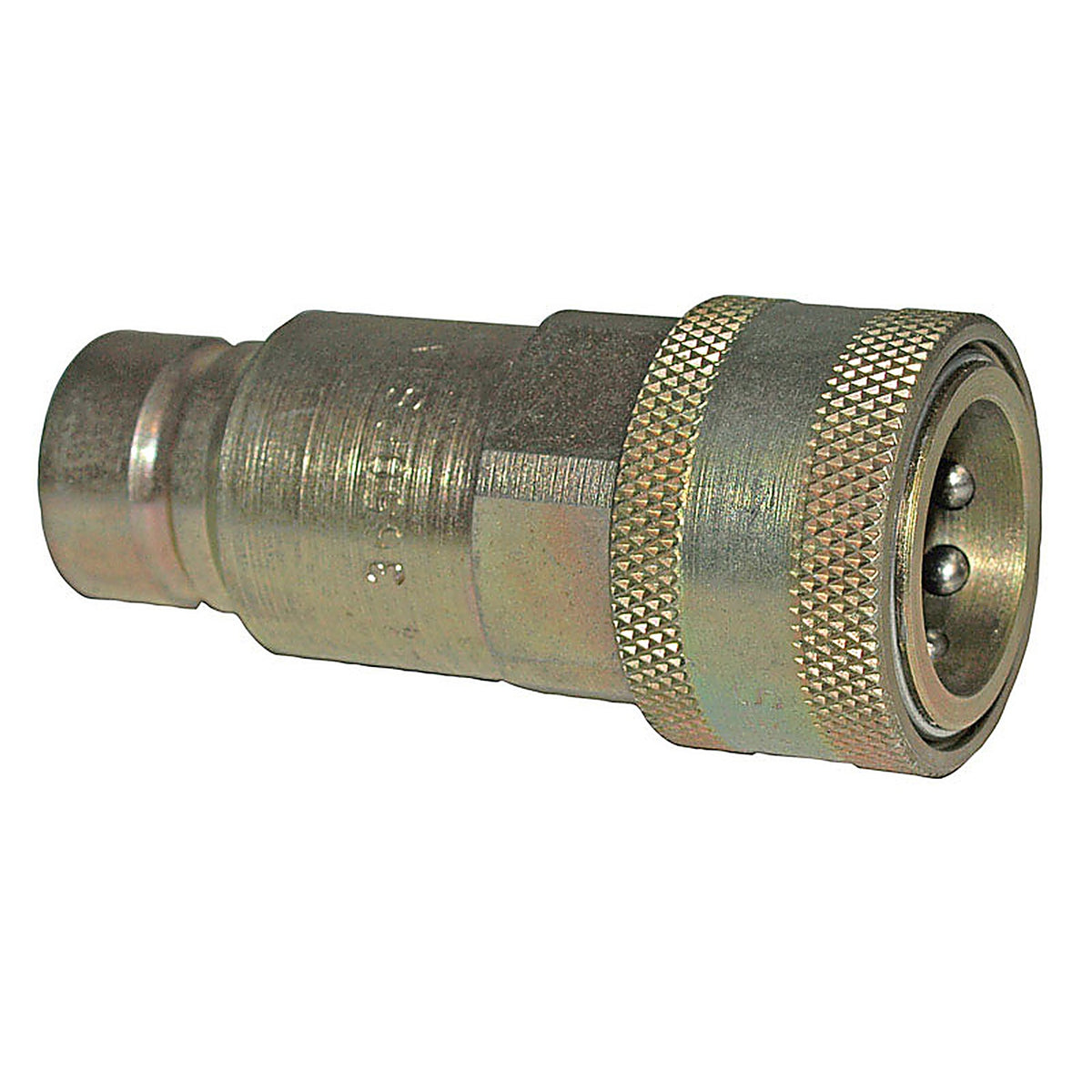 Apache Hose 39040722 0.5 in. Dia. 3000 psi Steel Flat Face Hydraulic Adapter