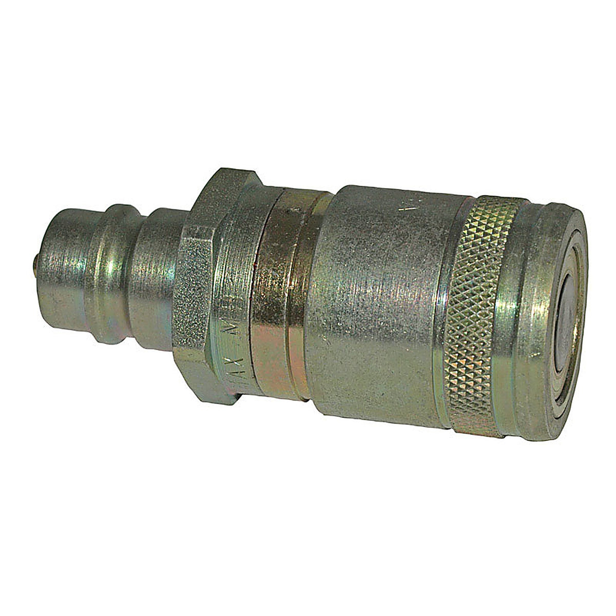 Apache Hose 39040720 0.5 in. Dia. 3000 psi Steel Flat Face Hydraulic Adapter