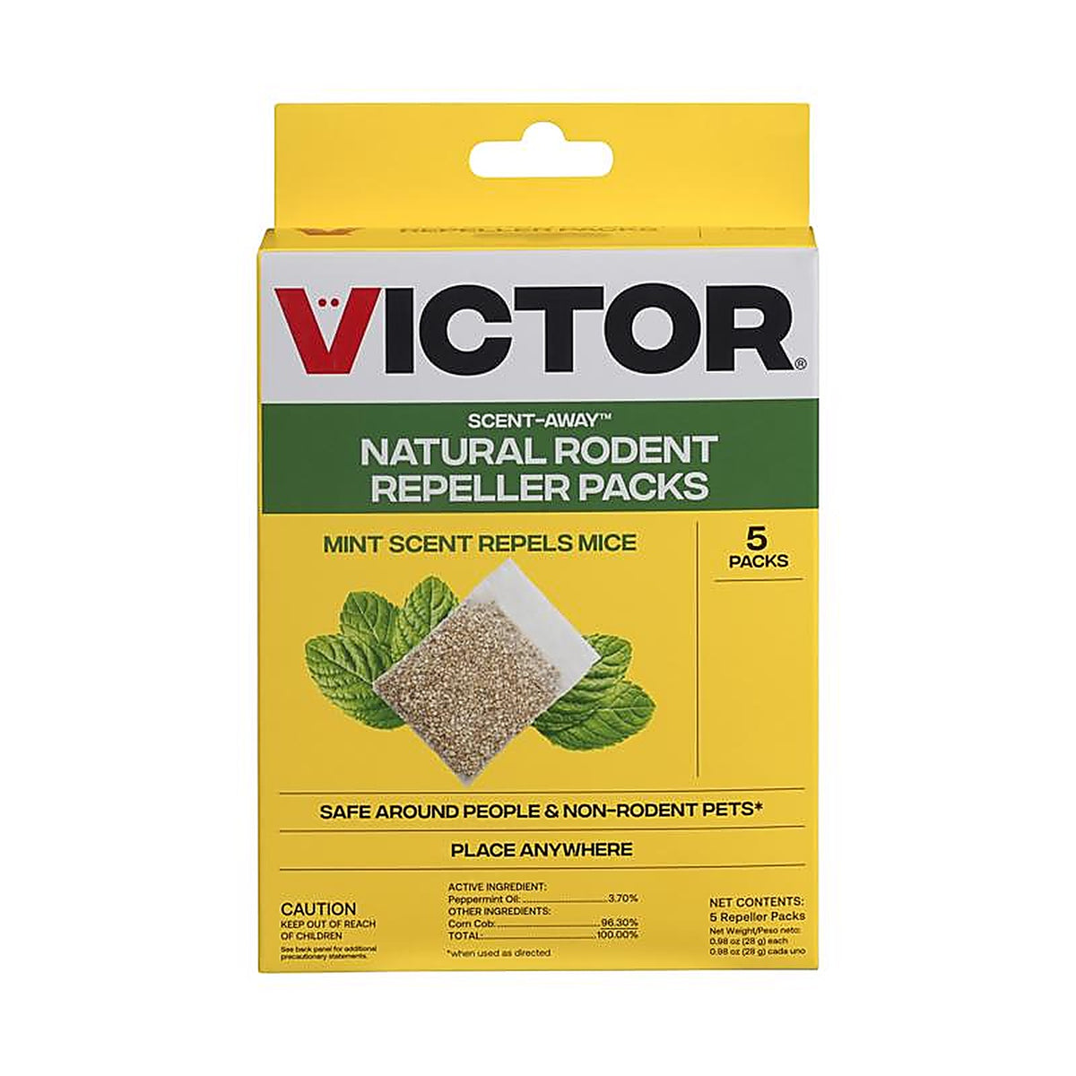 Victor - M805 - Scent-Away Animal Repellent Pouch for Rodents 5 Pack