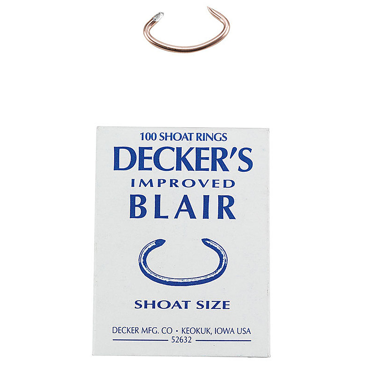 Decker - 5 - Improved Blair 12.5 Ga. Animal Ring for Shoat 100 Pack