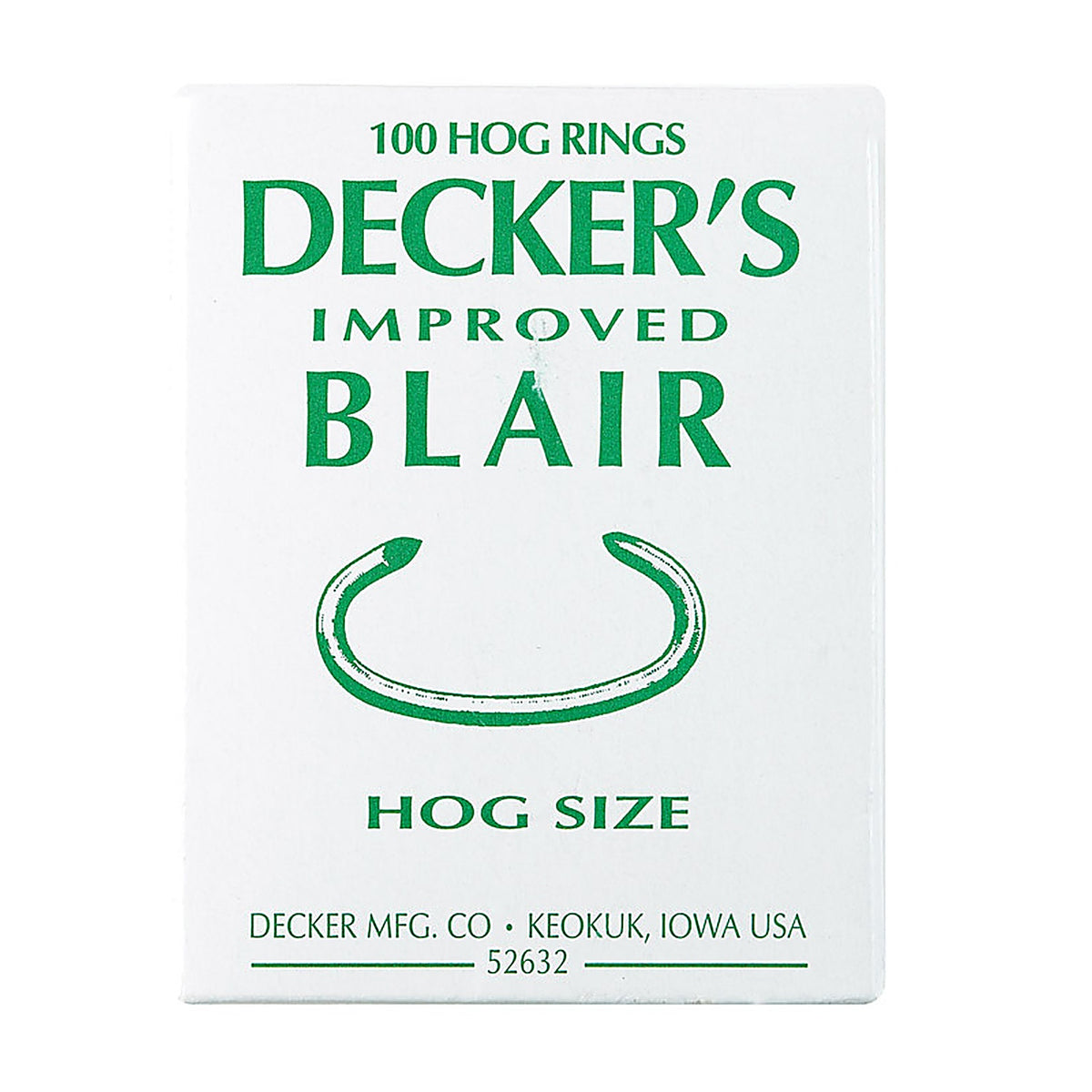 Decker - #6 - 12.5 Ga. Animal Ring for Hog 100 Pack