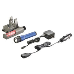 Streamlight 74357 Strion LED Rechargeable Flashlight with Type A 100V/120V PiggyBack Charger, Blue