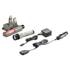 Streamlight 74358 Strion LED Rechargeable Flashlight with Type A 100V/120V PiggyBack Charger, Chrome