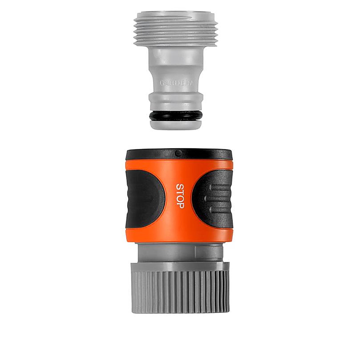 Gardena 36944 5/8 in. Nylon/ABS Non-Threaded Male Hose Connector with Water Stop