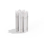 Greenes - RC24W - 144 In. L X 16 In. H Wood White Garden Fence