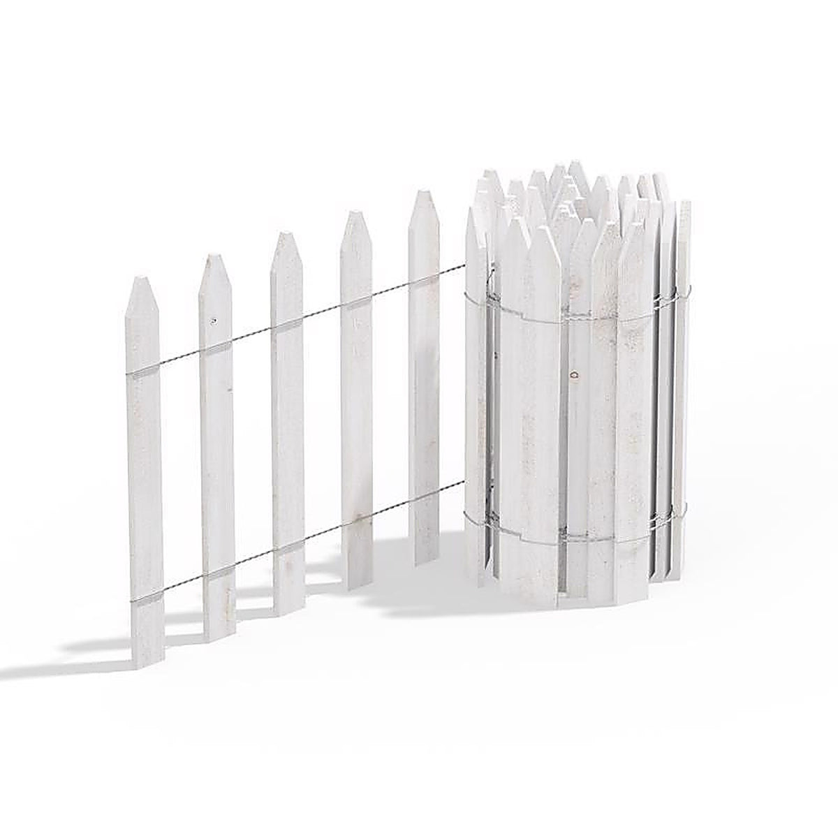 Greenes - RC24W - 144 In. L X 16 In. H Wood White Garden Fence