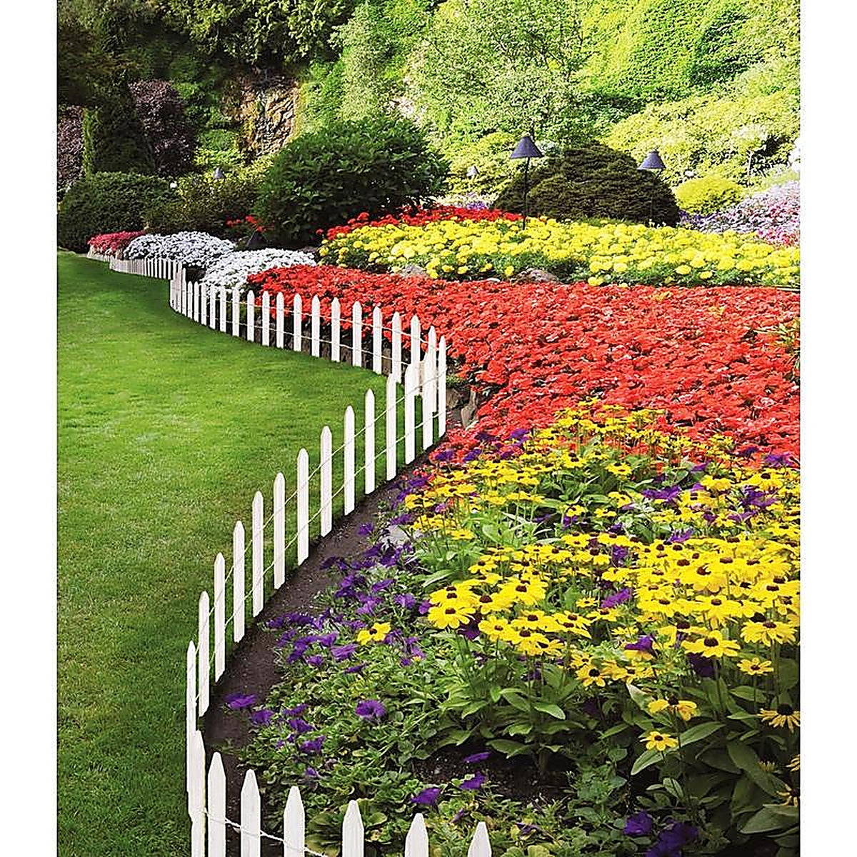 Greenes - RC24W - 144 In. L X 16 In. H Wood White Garden Fence