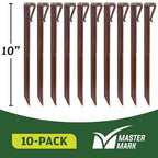 Master Mark 99310 Terrace Board 10 in. H Plastic Brown Stake Kit