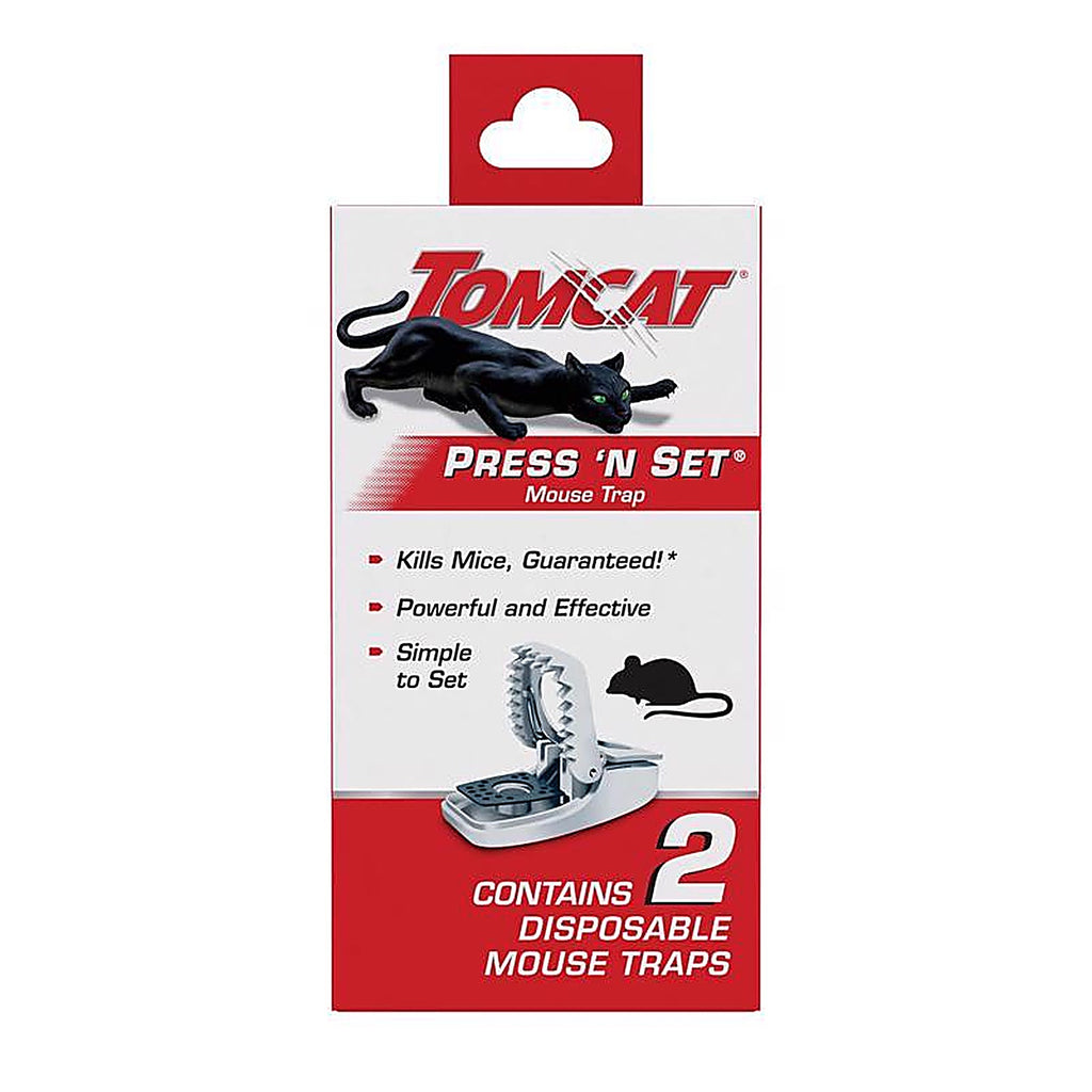 Tomcat - 3610110 - Press N Set Small Snap Trap for Mice 2 Pack
