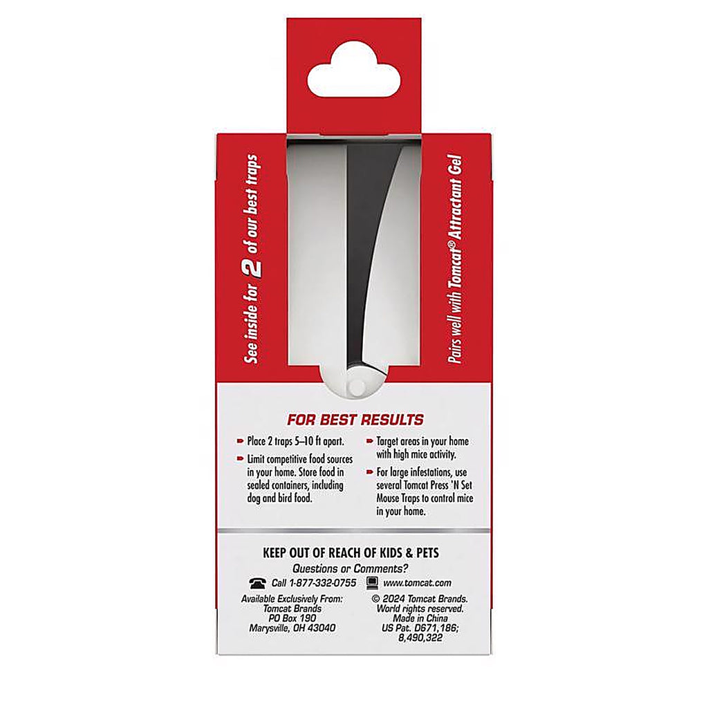 Tomcat - 3610110 - Press N Set Small Snap Trap for Mice 2 Pack