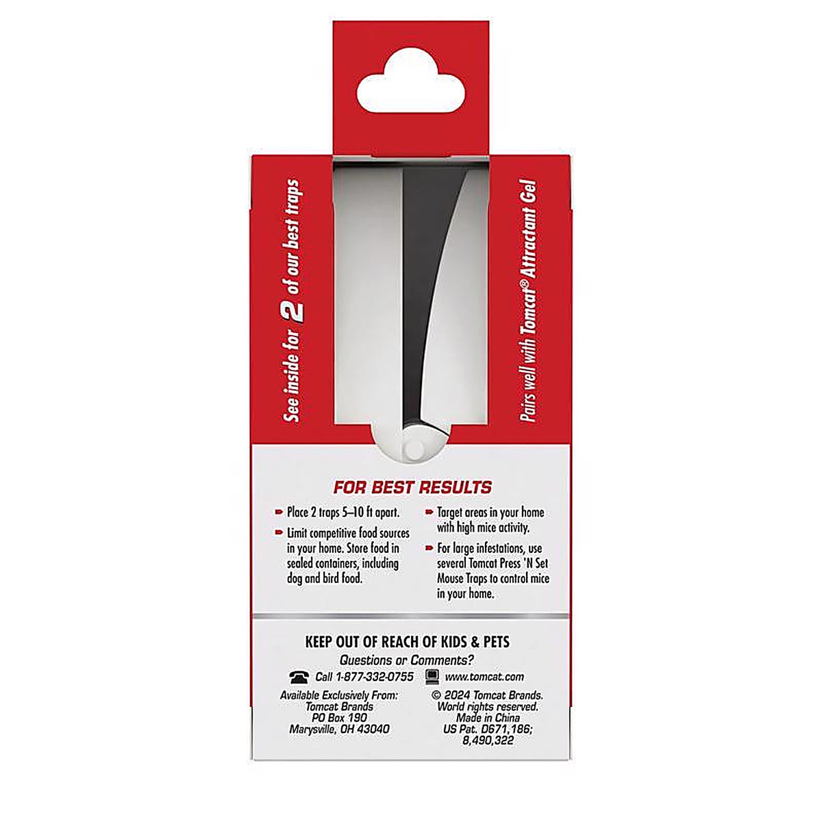 Tomcat - 3610110 - Press N Set Small Snap Trap for Mice 2 Pack