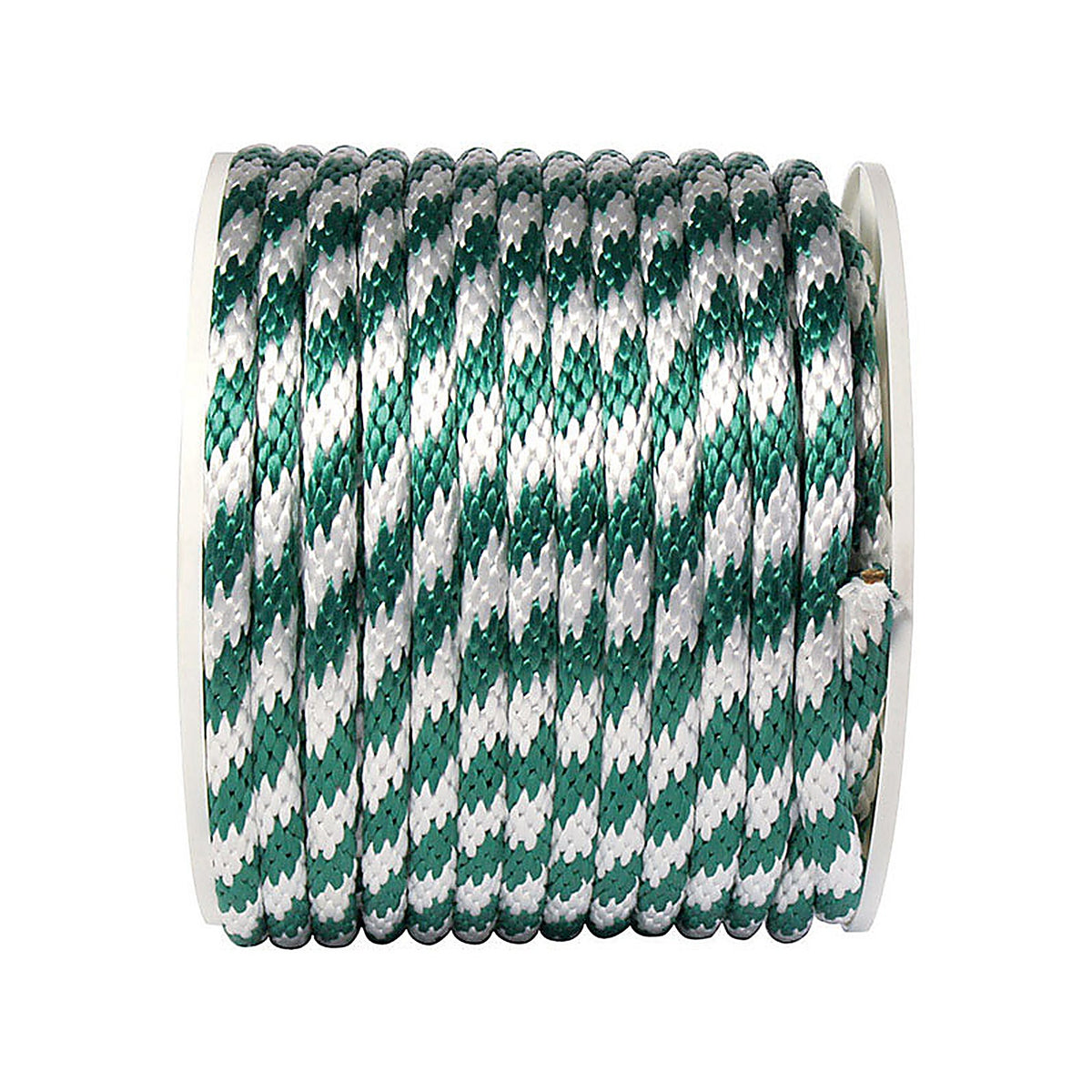 Koch 5162045 5/8 in. D X 140 ft. L Green/White Solid Braided Poly Derby Rope