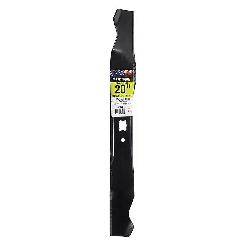 Maxpower - 331533S - 20 In. Mulching Mower Blade for Walk-Behind Mowers 1 Pack