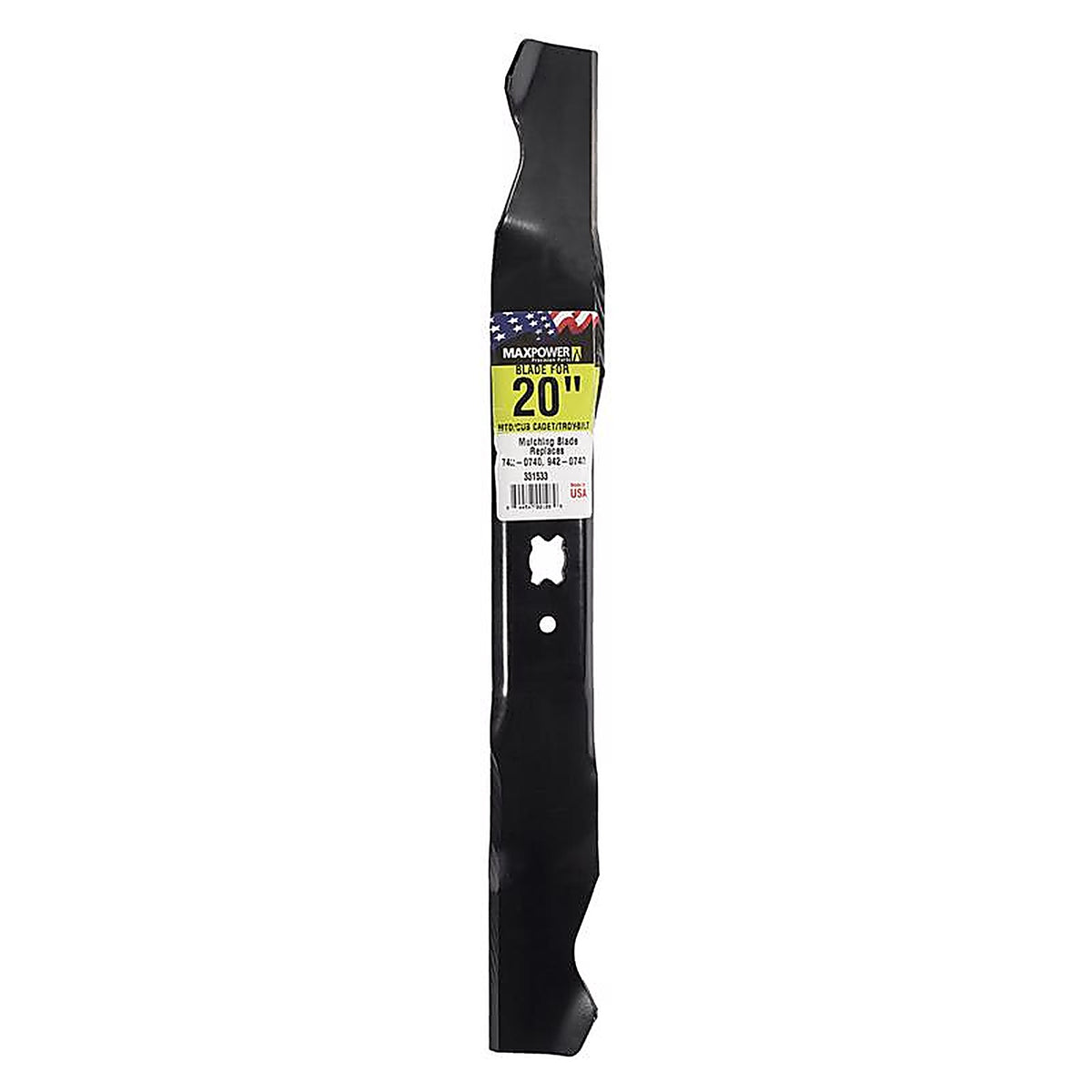 Maxpower - 331533S - 20 In. Mulching Mower Blade for Walk-Behind Mowers 1 Pack