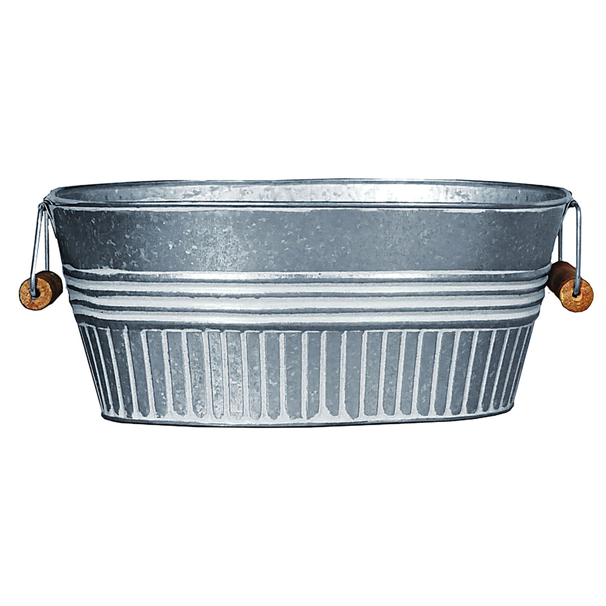 Robert Allen MPT01637 6 in. H x 9 in. W Metal Planter Galvanized