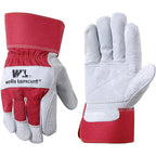 Wells Lamont 4050XL Universal Cowhide Leather Work Gloves Red XL 1 each