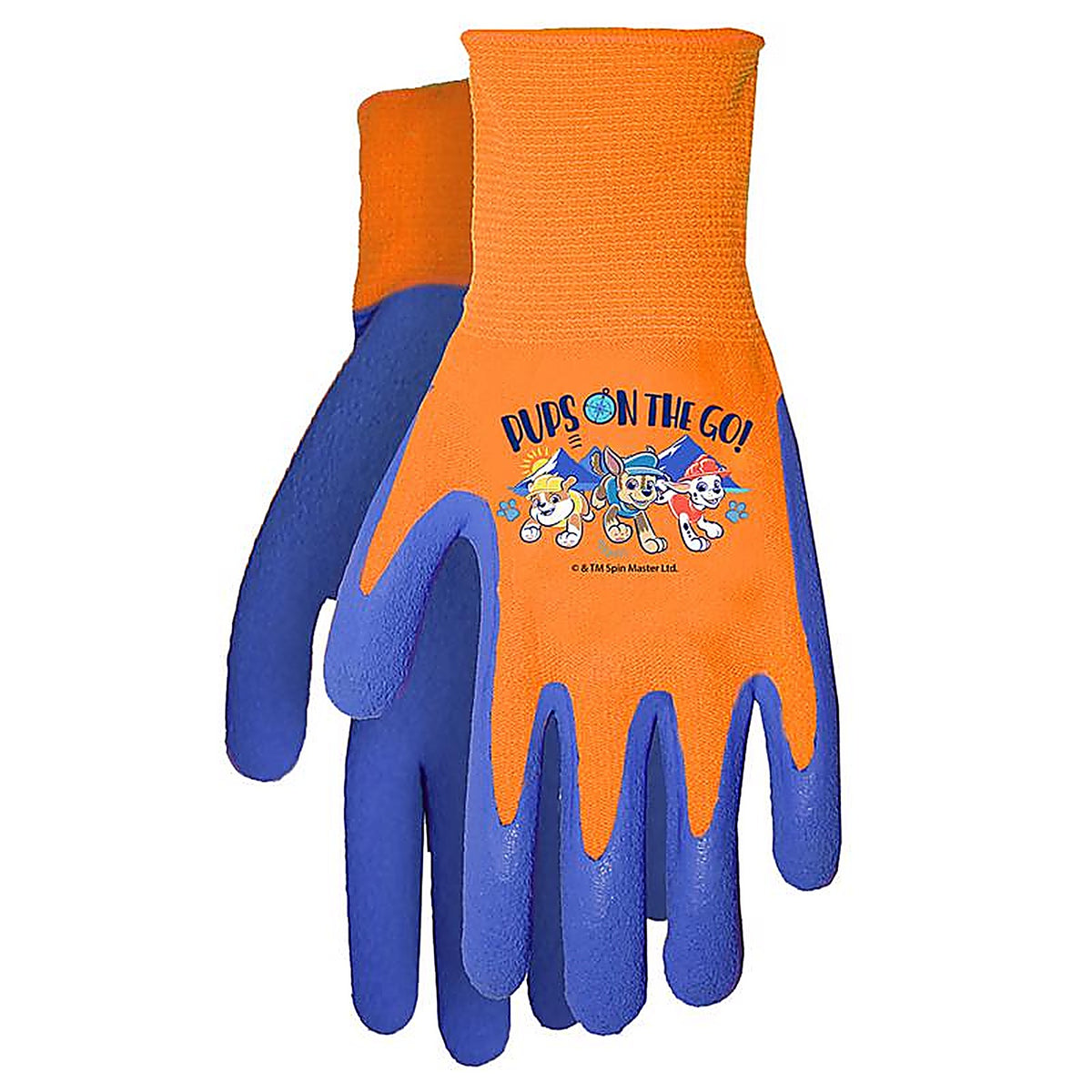 Midwest Quality Gloves - PW100T - Warner Bros Unisex Outdoor Garden Grip Gloves Blue/Orange Youth 1 Pair