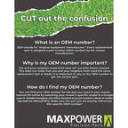 Maxpower - 331737S - 21 In. Mulching Mower Blade for Walk-Behind Mowers 1 Pack