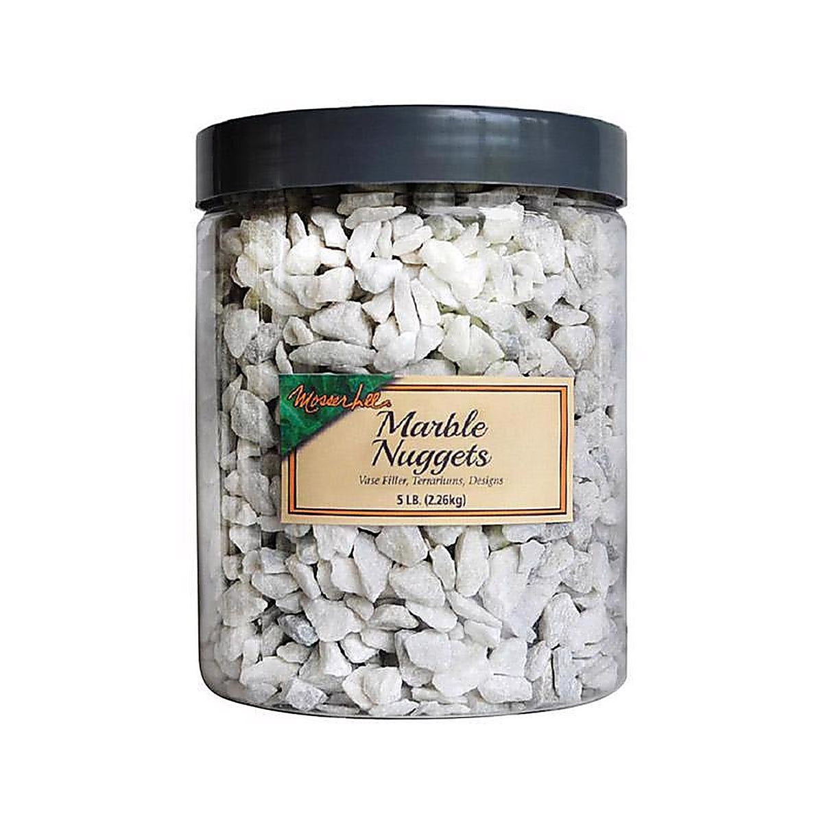 Mosser Lee ML2171 Marble Nuggets White Decorative Stone 5 lb