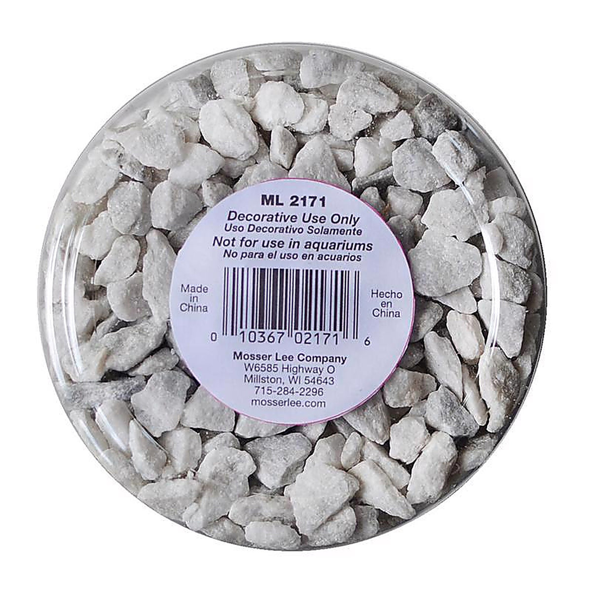 Mosser Lee ML2171 Marble Nuggets White Decorative Stone 5 lb