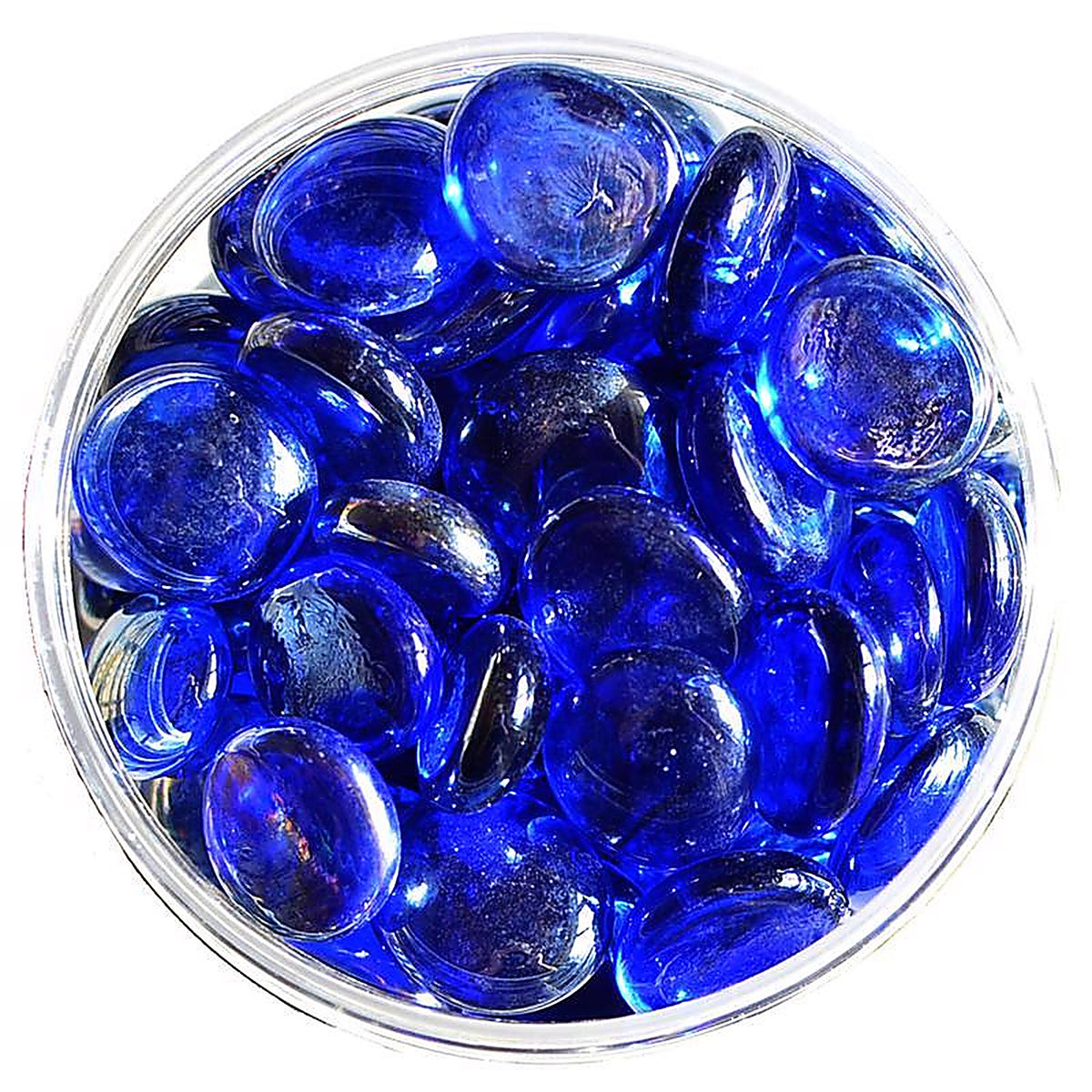 Mosser Lee ML2121 Elegant Blue Gems Blue Decorative Glass Vase Filler 2.2 lb