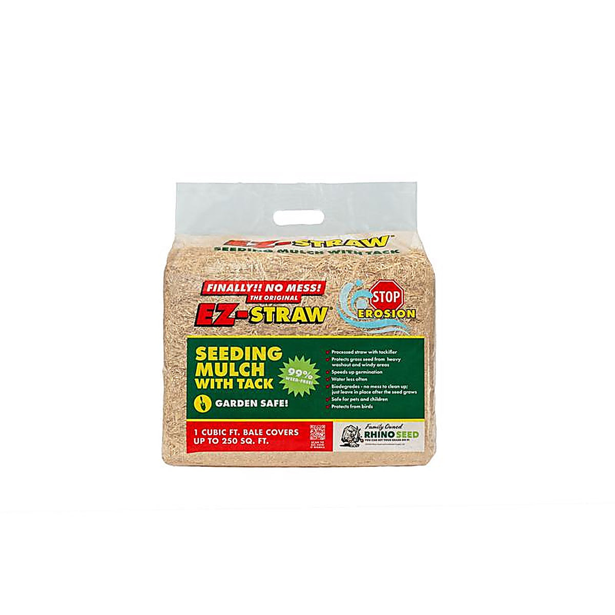 Rhino Seed - MLEZSTRAWMULCH1 - Ez-Straw Natural Straw Seeding Mulch 1 CU Ft