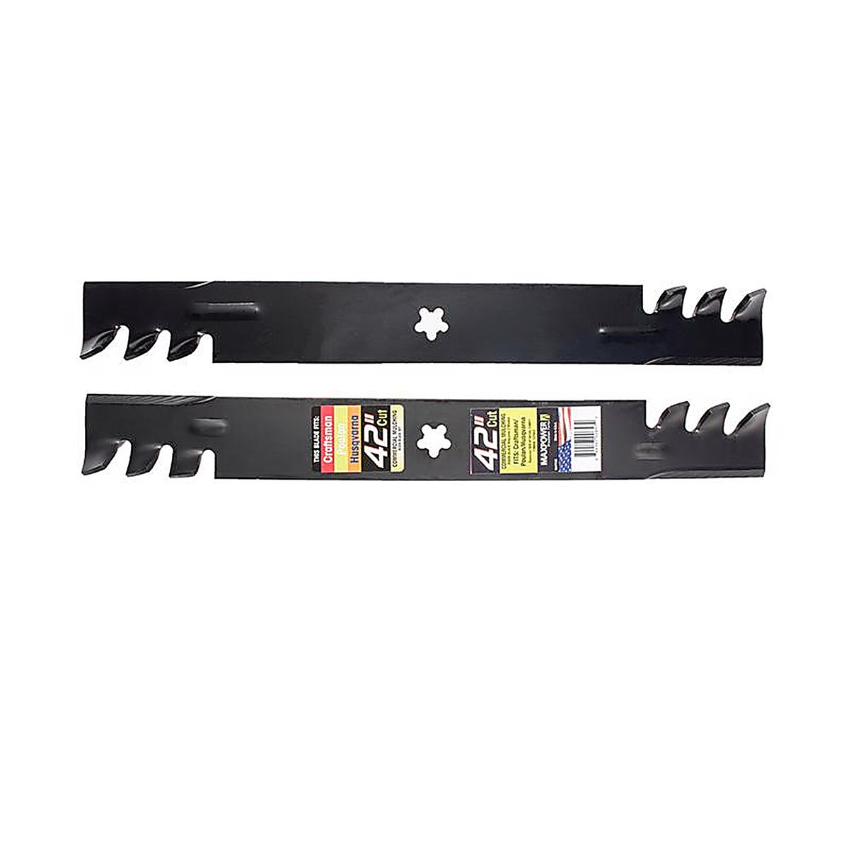 Maxpower - 561713X - 42 In. Mulching Mower Blade Set for Riding Mowers 2 Pack