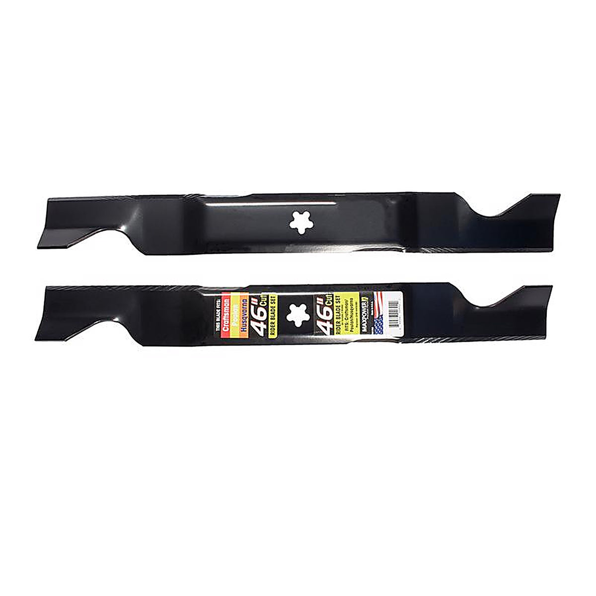 Maxpower - 561739 - 46 In. Standard Mower Blade Set for Riding Mowers 2 Pack