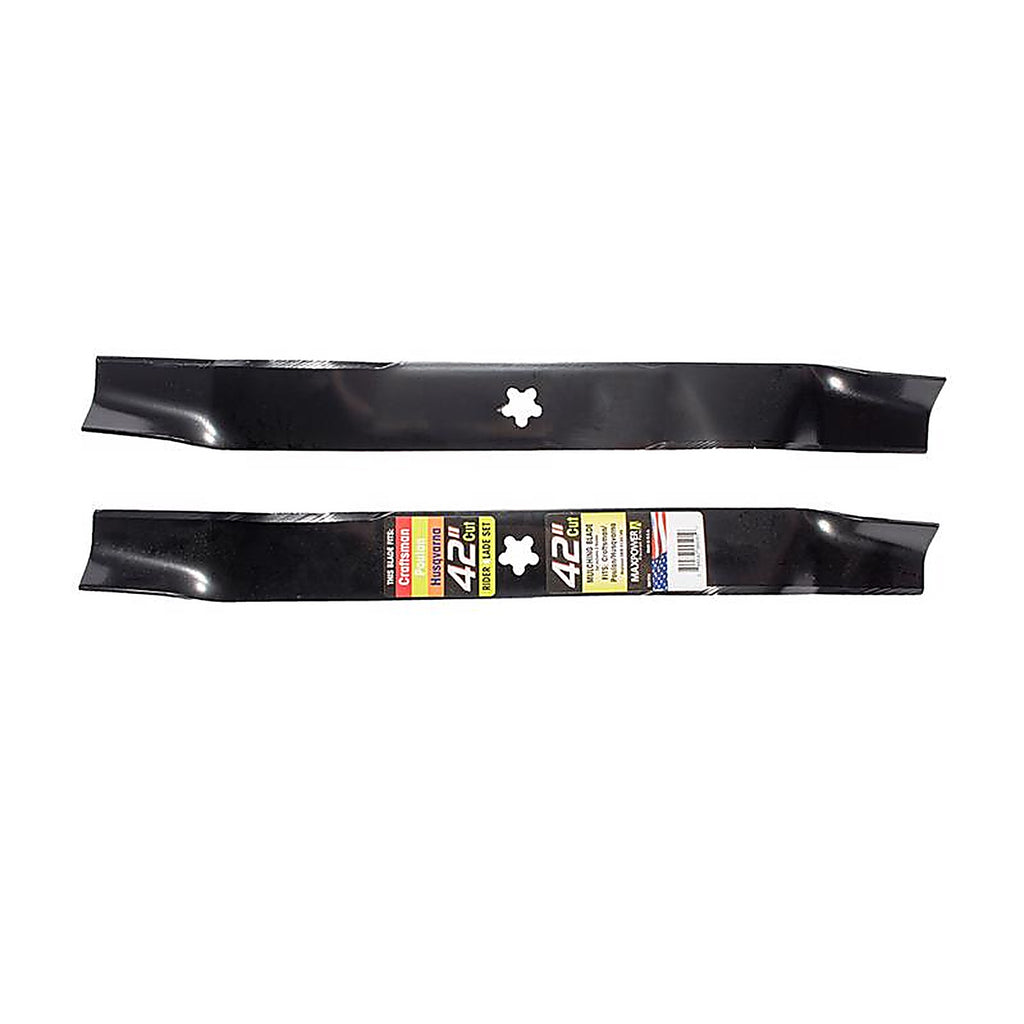 Maxpower - 561714 - 42 In. Mulching Mower Blade Set for Riding Mowers 2 Pack