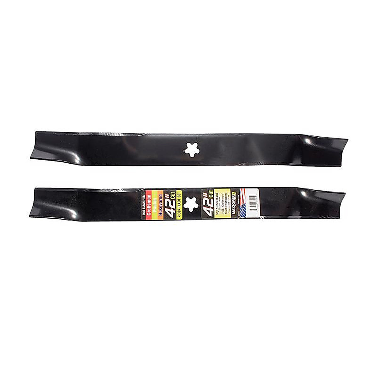 Maxpower - 561714 - 42 In. Mulching Mower Blade Set for Riding Mowers 2 Pack