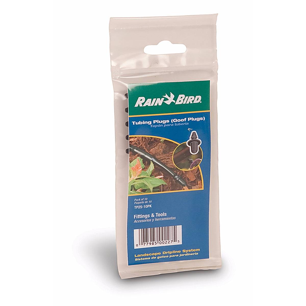 Rain Bird - TP25-30PK - 1/4 in. Drip Irrigation Adapter 10 pk