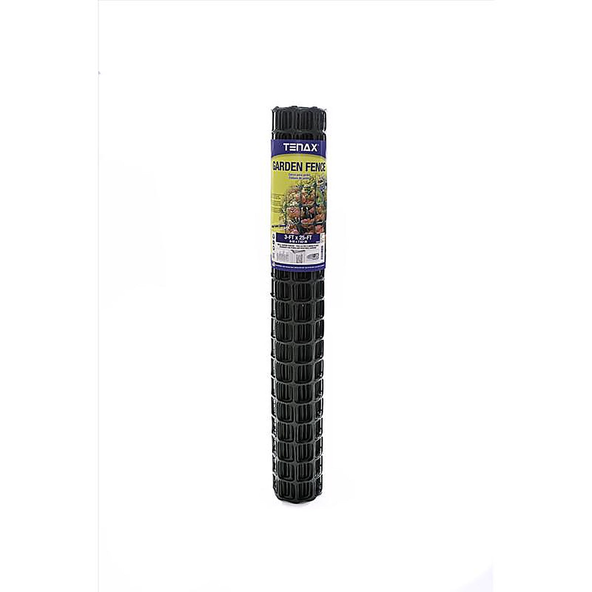 Tenax 2A140091 3 ft. H x 25 ft. L Polypropylene Garden Fence Green