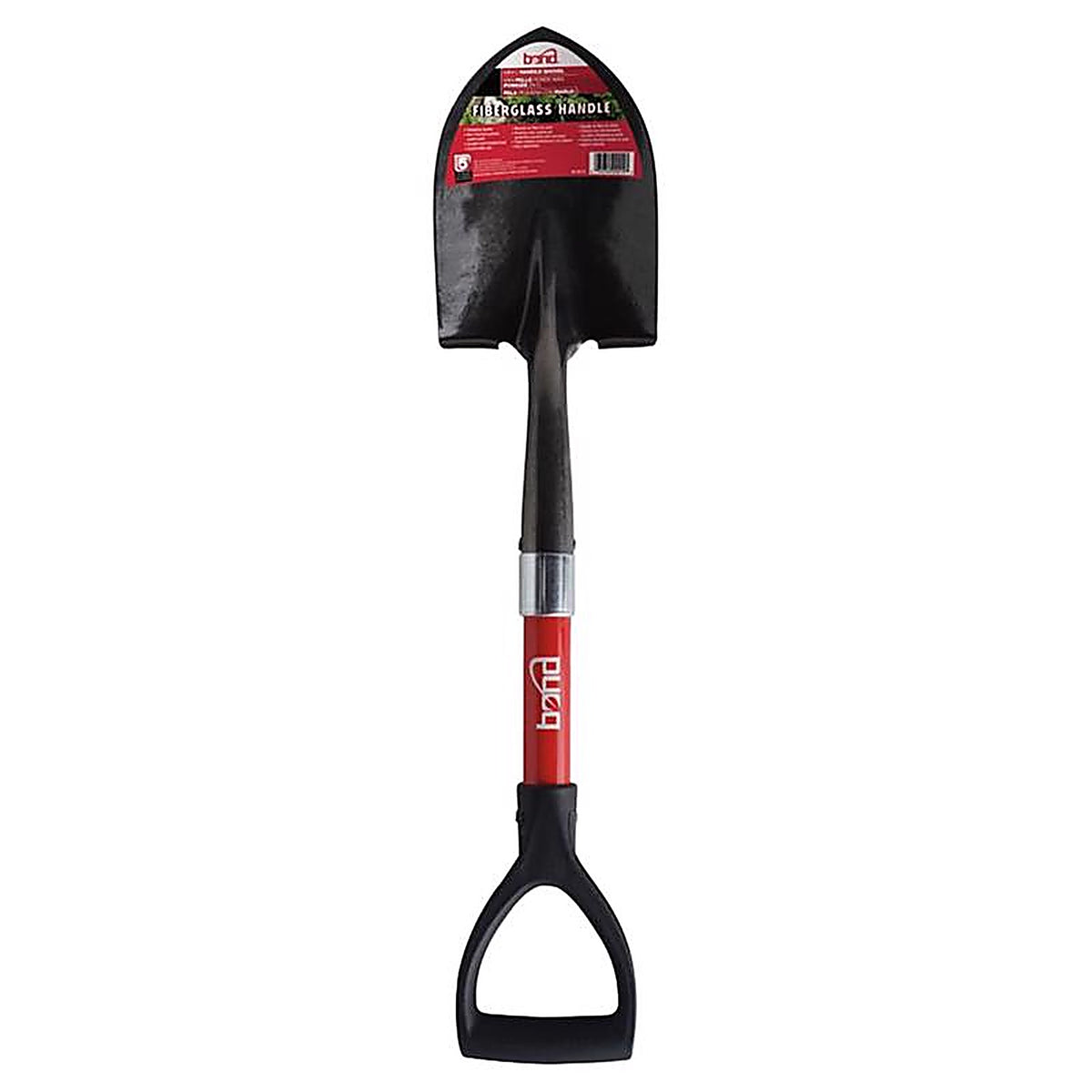 Bond - LH015 - 27 In. Steel Round Utility Shovel Fiberglass Handle
