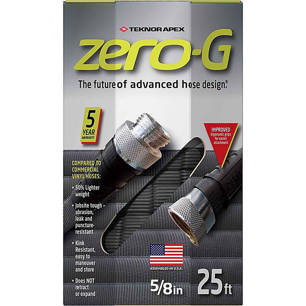 Teknor Apex - 4001-25 - Zero-G 5/8 In. D X 25 Ft. L Heavy Duty Commercial Grade Garden Hose