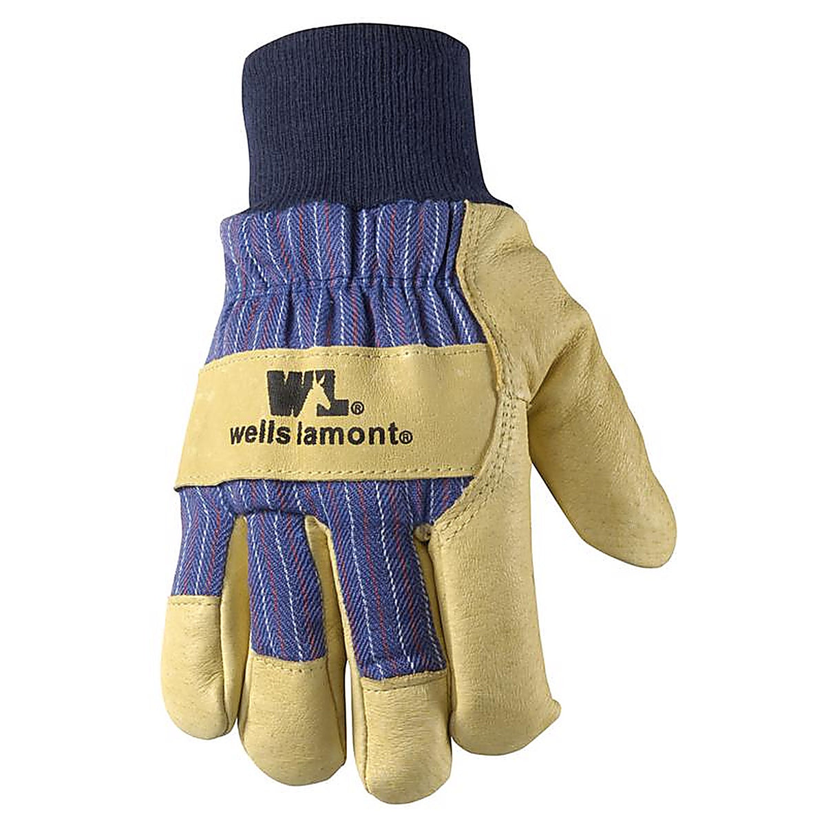 Wells Lamont 5127XX Mens Palomino Leather Cold Weather Work Gloves Tan/Blue XXL