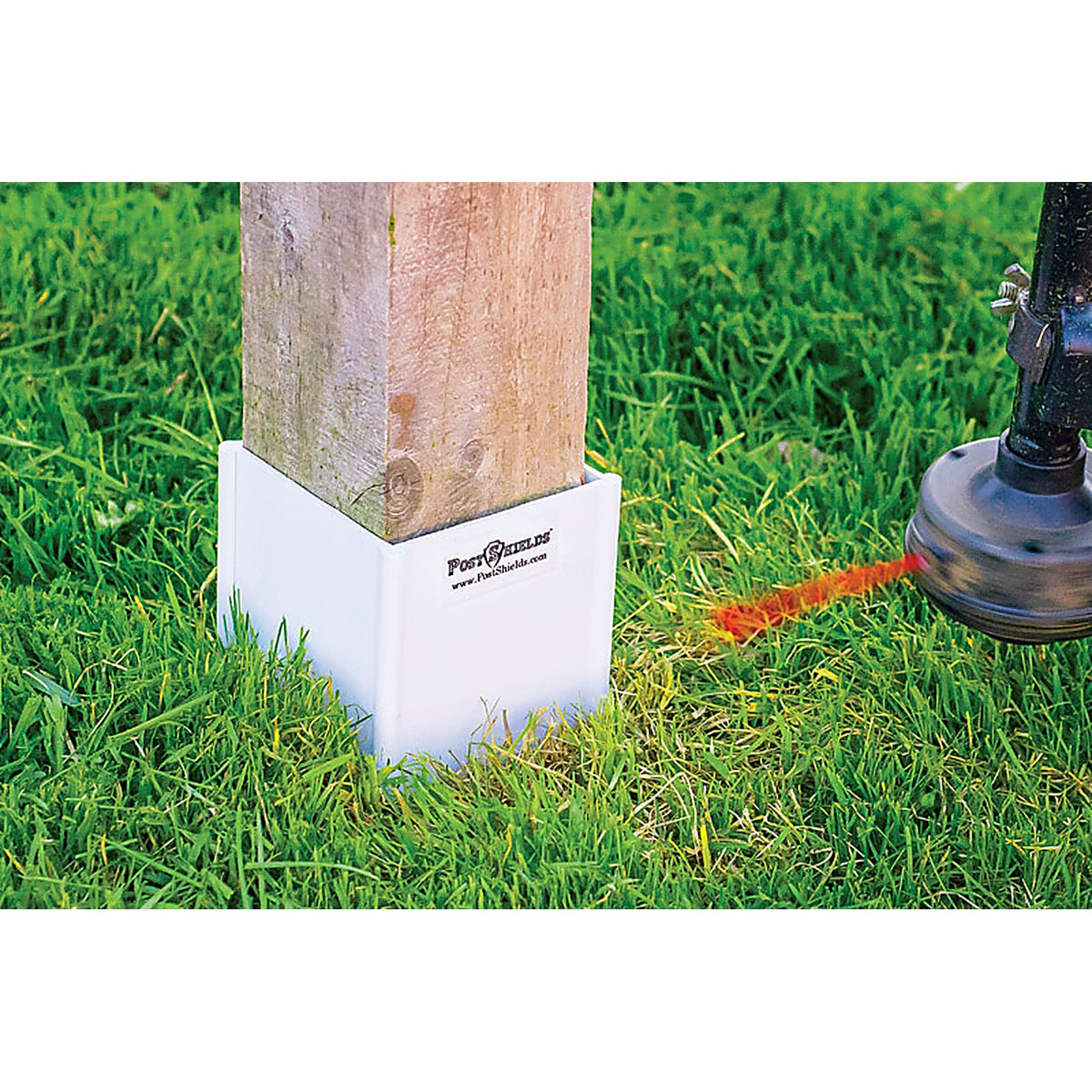 Post Shields Inc. - 5282711010 - Inc. 4 In. H X 4 In. W X 4 In. L Plastic Black Fence Post Protection