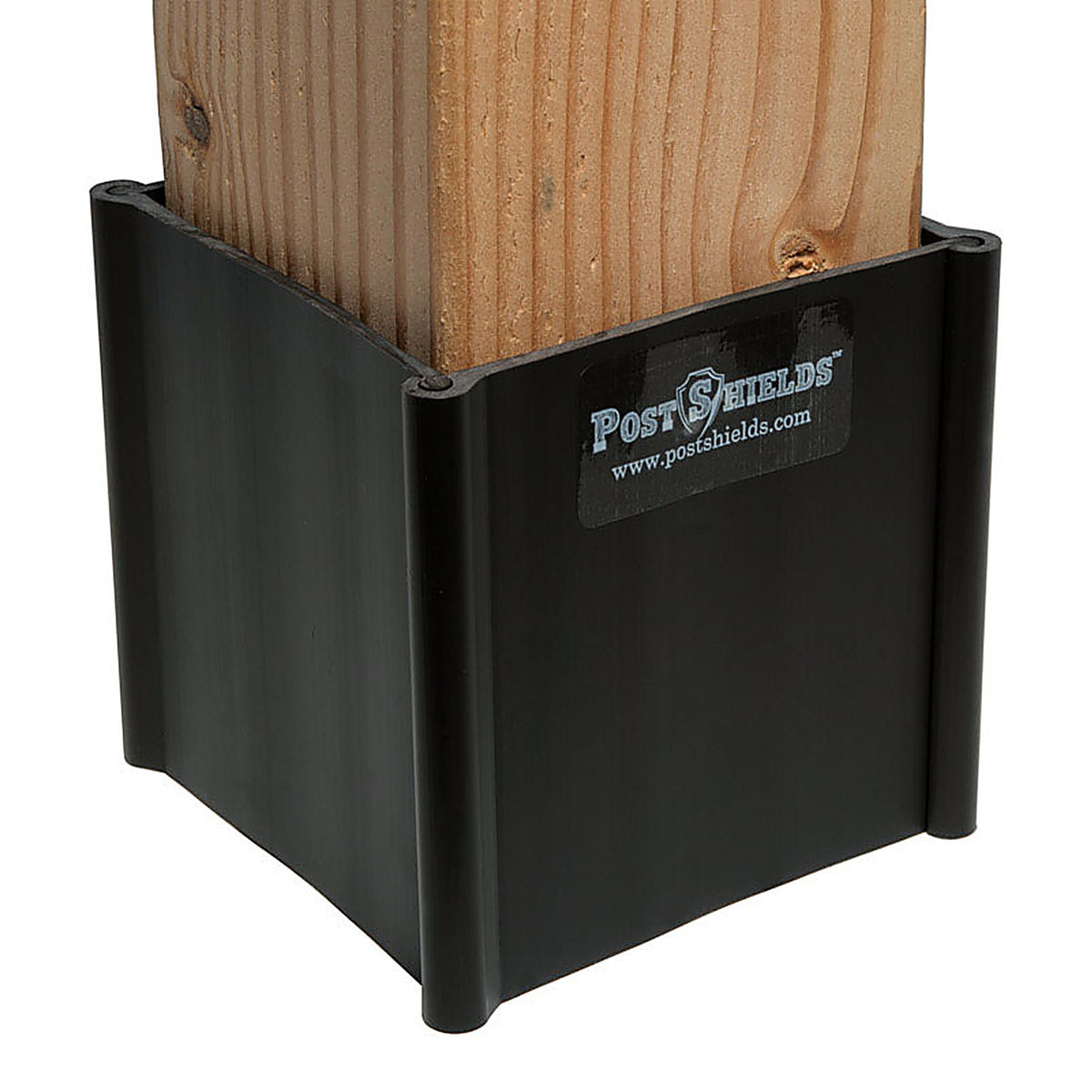 Post Shields Inc. - 5282711020 - Inc. 4 In. H X 4 In. W X 4 In. L Plastic Brown Fence Post Protection