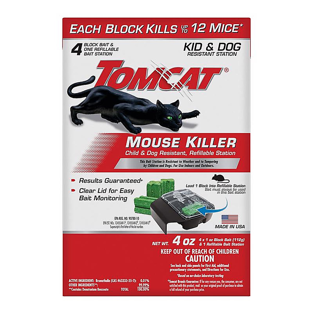 Tomcat 0371710 Bait Station Blocks For Mice 1 pk
