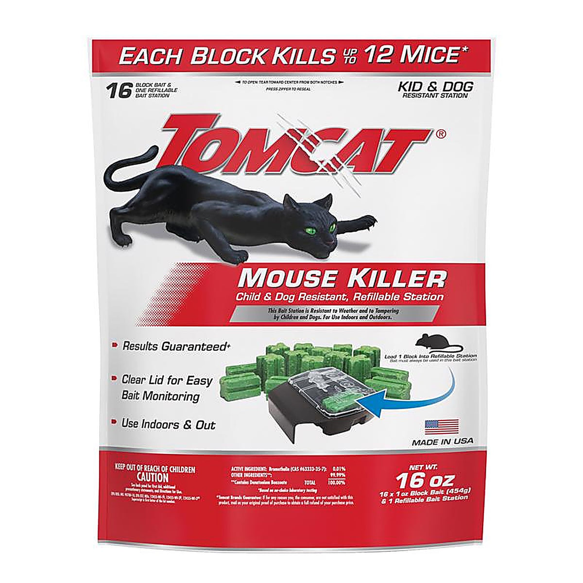 Tomcat - 0372110 - Bait Station Blocks for Mice 1 Pack