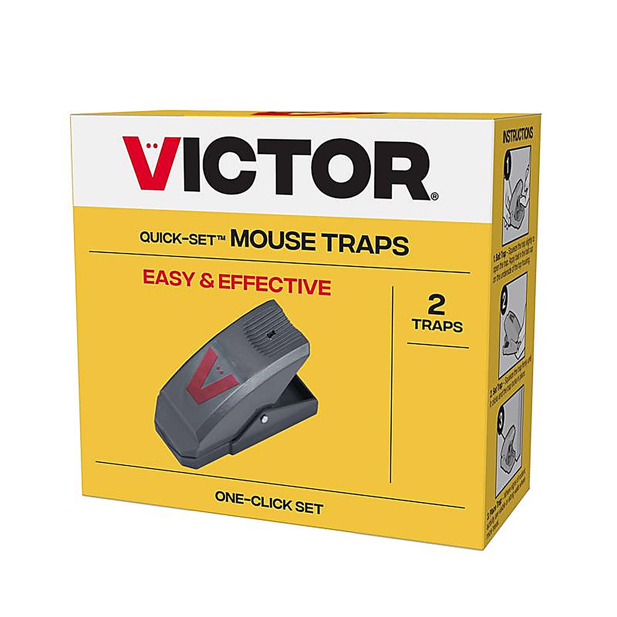 VICTOR M137 Victor Quick-Set Snap Trap For Mice 2 pk