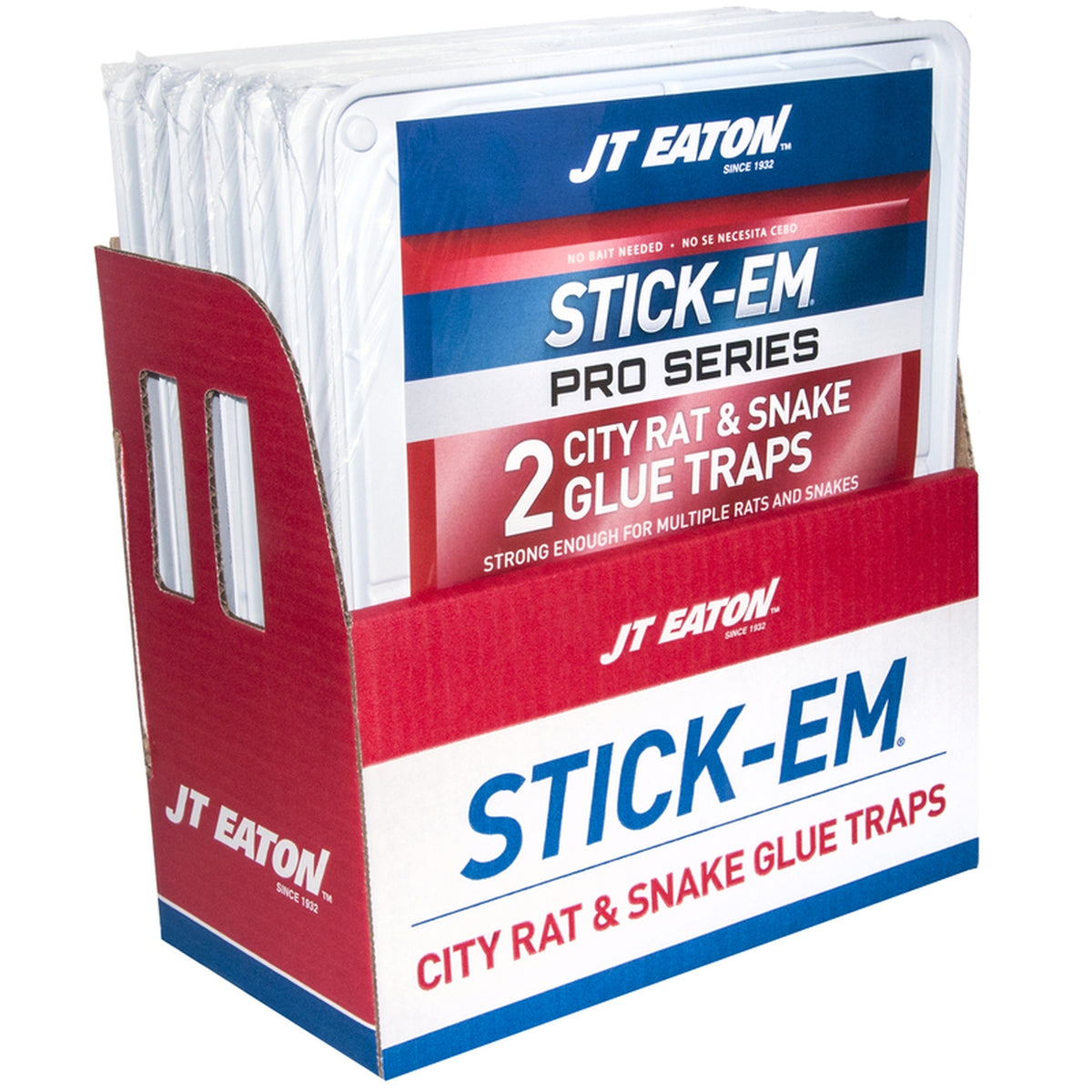 JT Eaton 100P Stick-Em Pro Series Glue Trap For Rodents and Snakes 2 pk