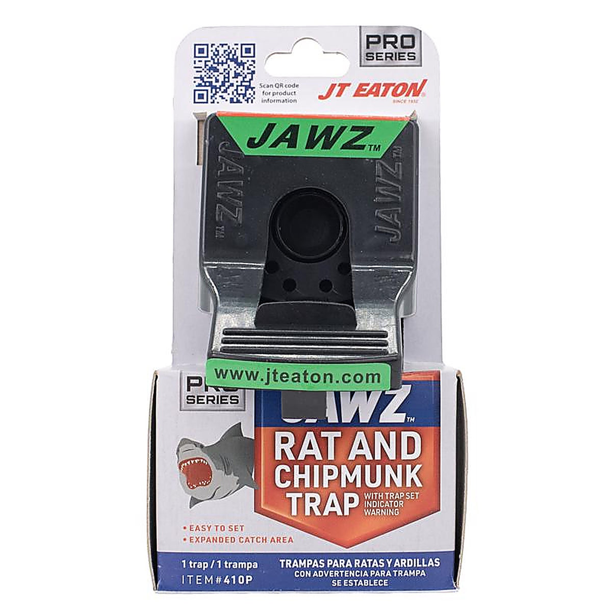 JT Eaton 410P Jawz Pro Series Foot-Hold Snap Trap For Chipmunks and Rats 1 pk