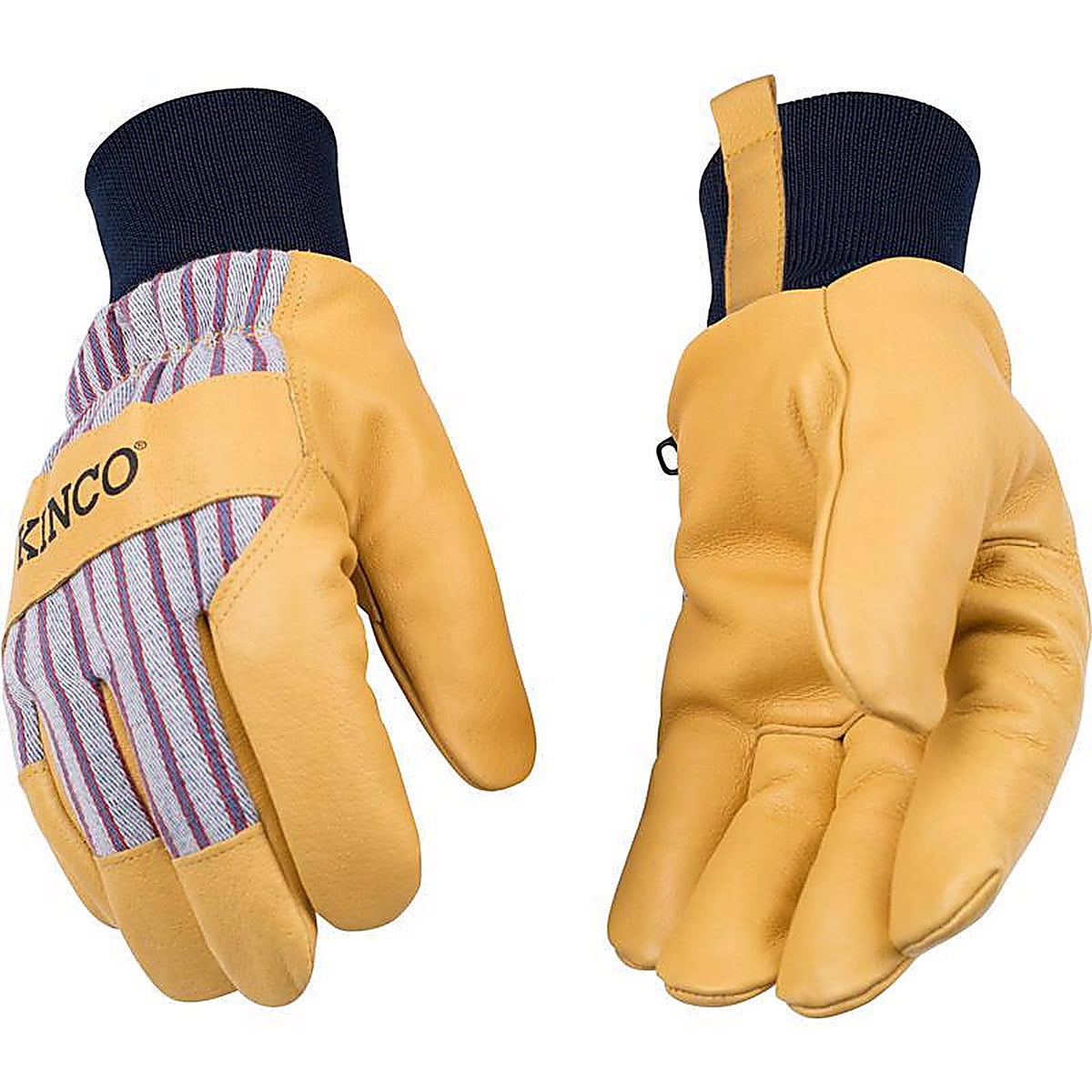 Kinco - 1927KW-L - Mens Outdoor Knit Wrist Work Gloves Yellow L 1 Pair
