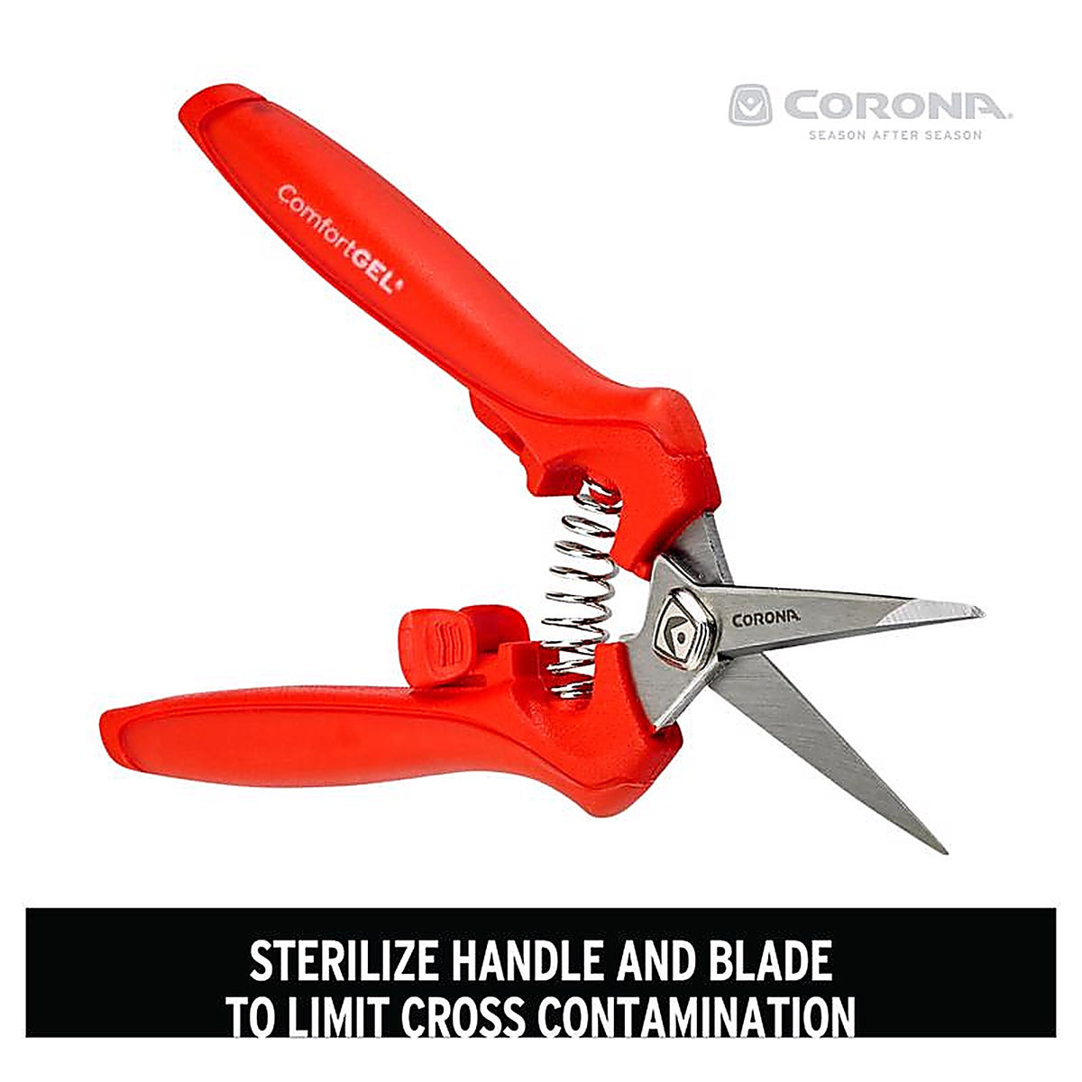Corona FS3214D ComfortGEL 5 in. Steel Precision Tip Leaf/Stem Micro Snip