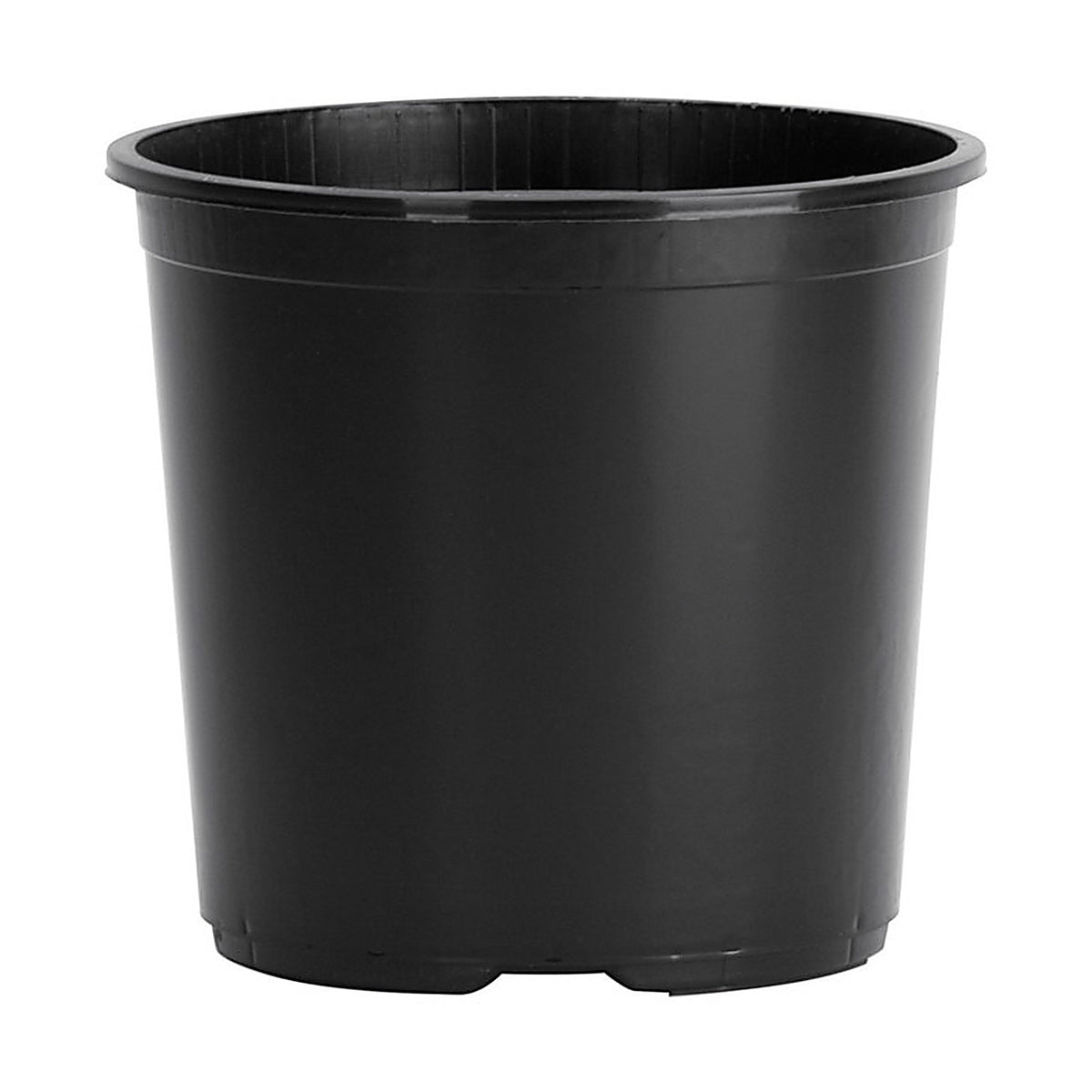 Hc Companies - NRTOT1G3G18 - 7 In. H X 6-1/2 In. W X 6.5 In. D Plastic Basic Flower Pot Black