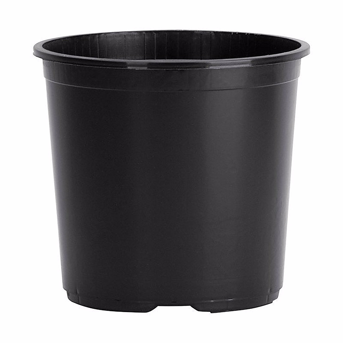 Hc Companies - NSR003G0G18 - 9 In. H X 10-1/2 In. W X 10.5 In. D Plastic Basic Flower Pot Black