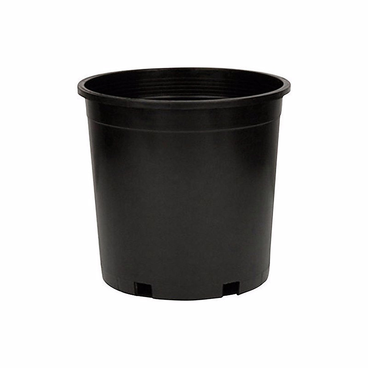 Hc Companies - NER005G0G18 - Marina 11-1/2 In. H X 11 In. D Plastic Flower Pot Black